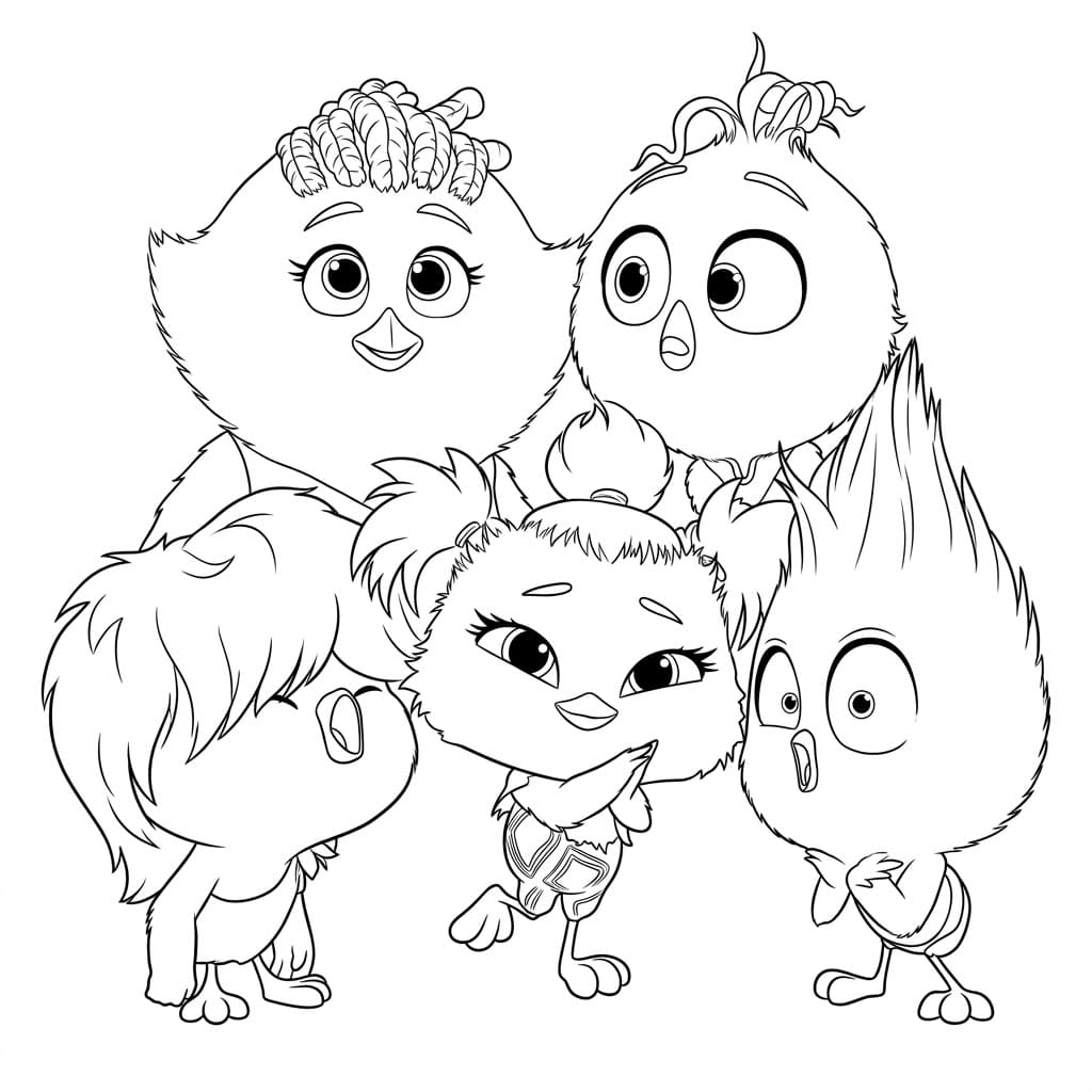 ระบายสี กลุ่มเพื่อนรัก