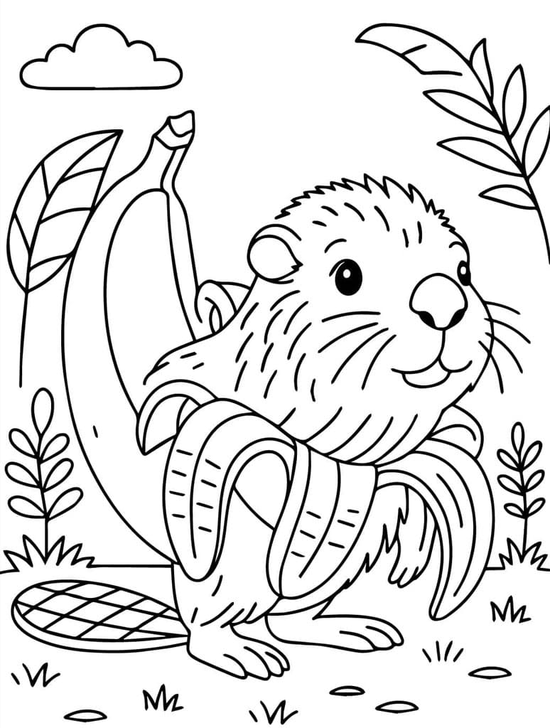 ระบายสี กล้วยโบเบรลลี่