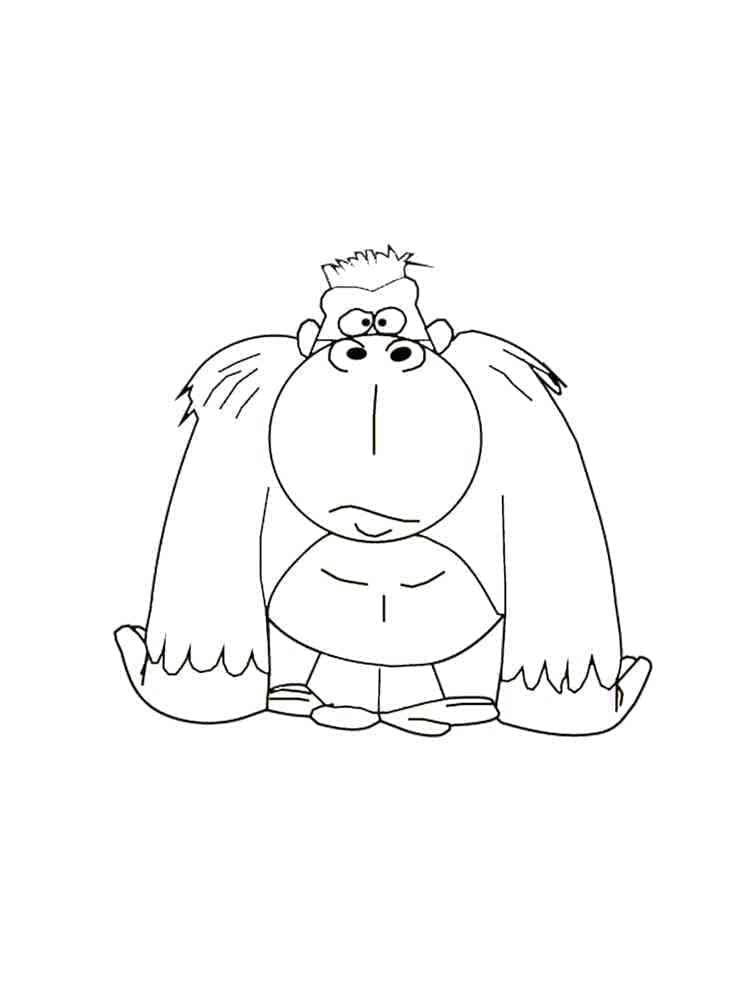 ระบายสี กอริลลาสับสน