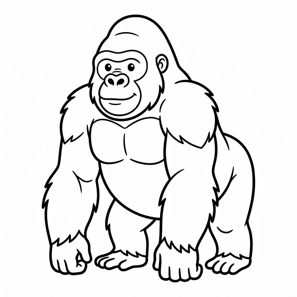 ระบายสี กอริลลา