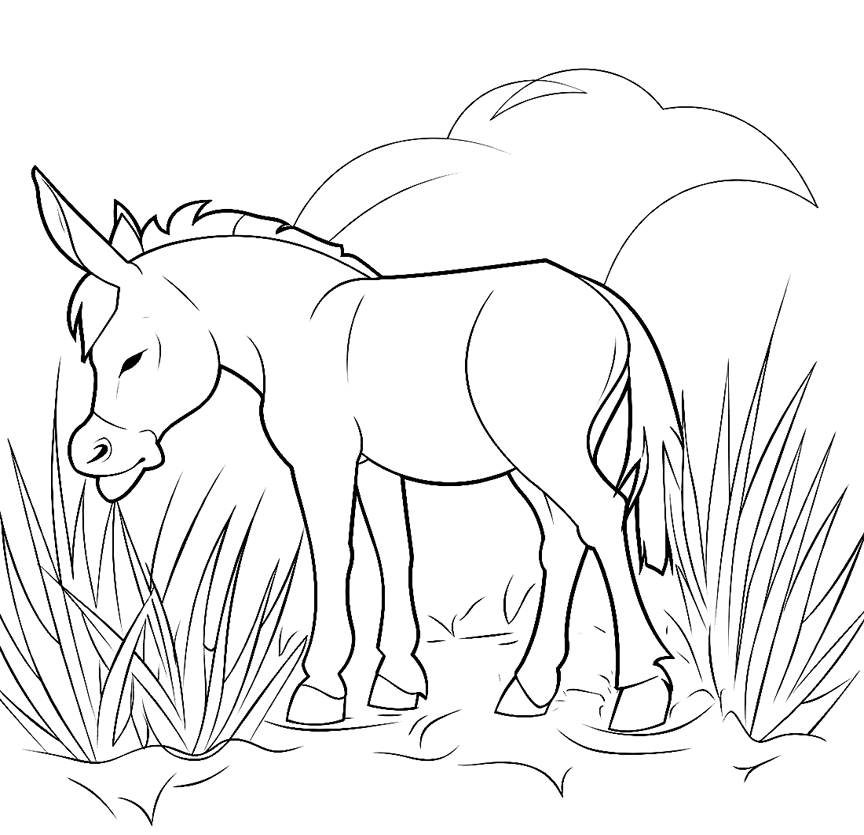 ระบายสี ลากินหญ้า