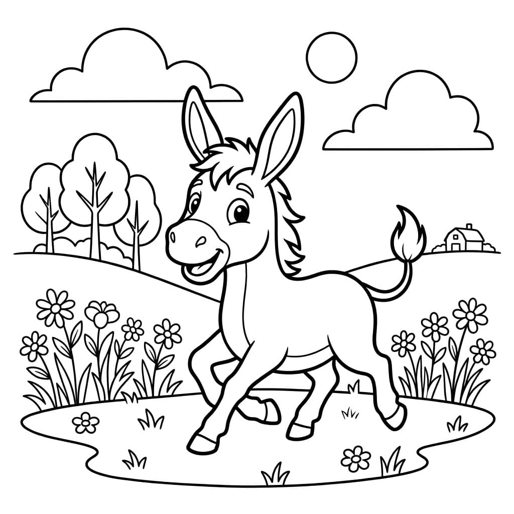 ระบายสี ลาในทุ่งดอกไม้