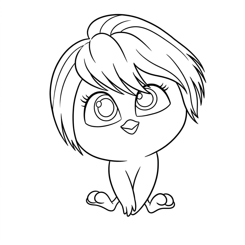 ระบายสี ลูกเจี๊ยบน้อยตาโต