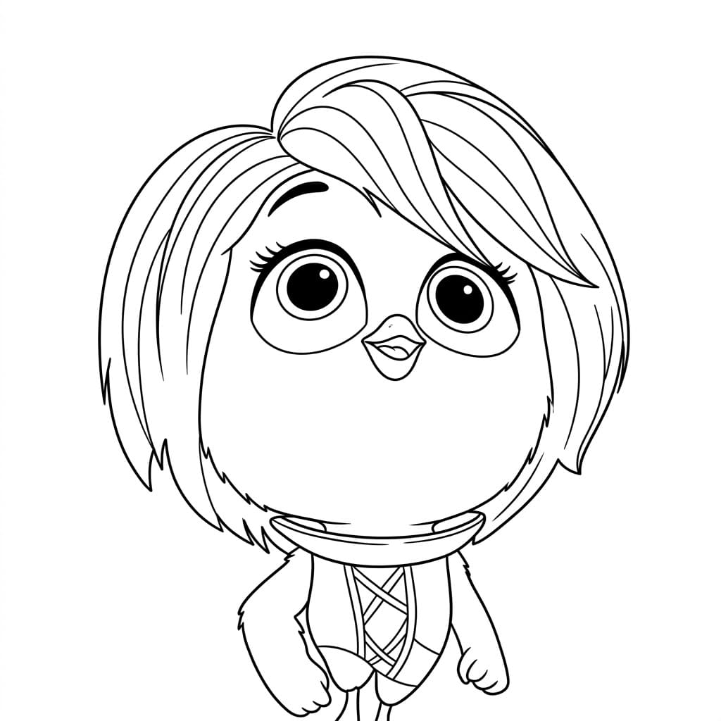 ระบายสี ลูกเจี๊ยบผมยาว