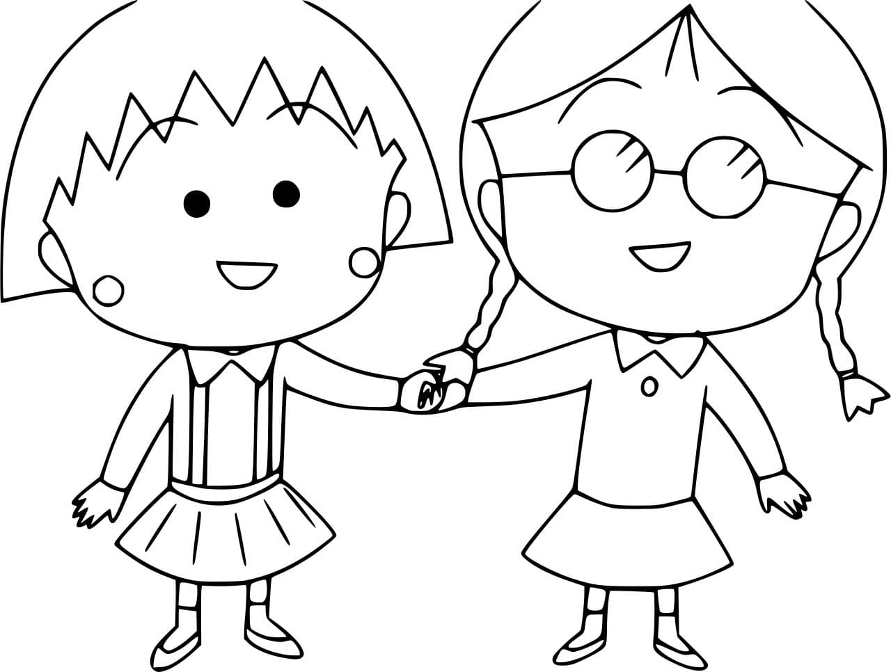 ระบายสี โมโมโกะกับทามาเอะ