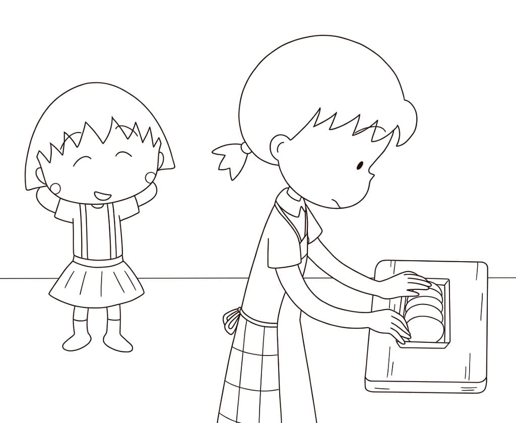 ระบายสี โมรุโกะจังช่วยงานบ้าน