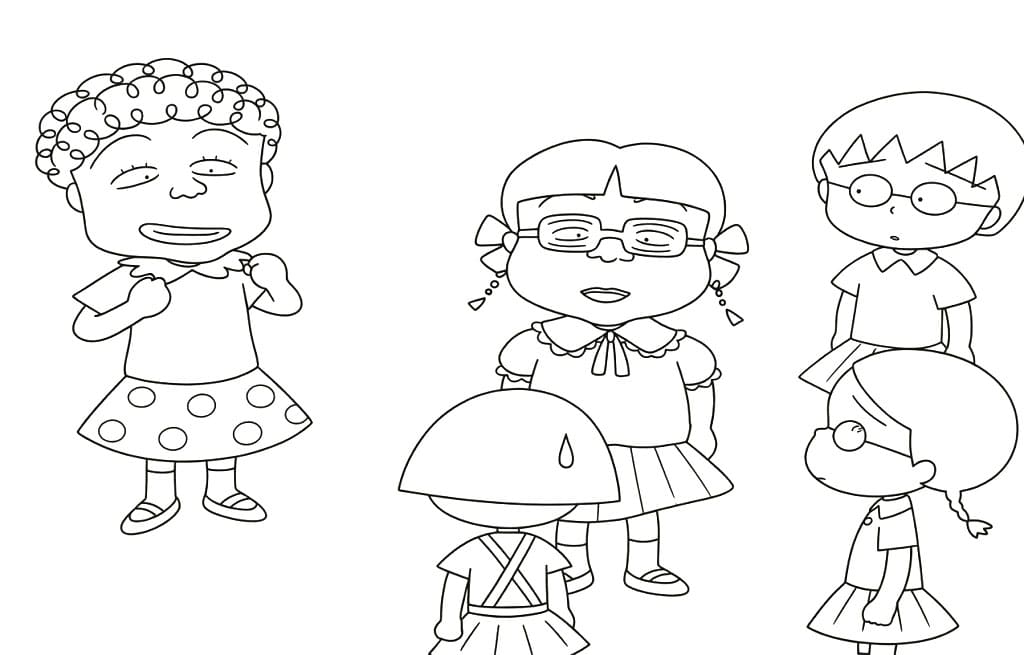 ระบายสี โมรุโกะจังกับการแสดงของเพื่อนๆ