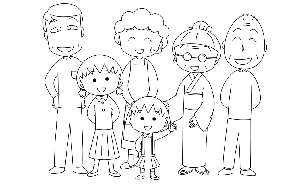 ระบายสี หนูน้อยจอมซ่า มารุโกะจัง