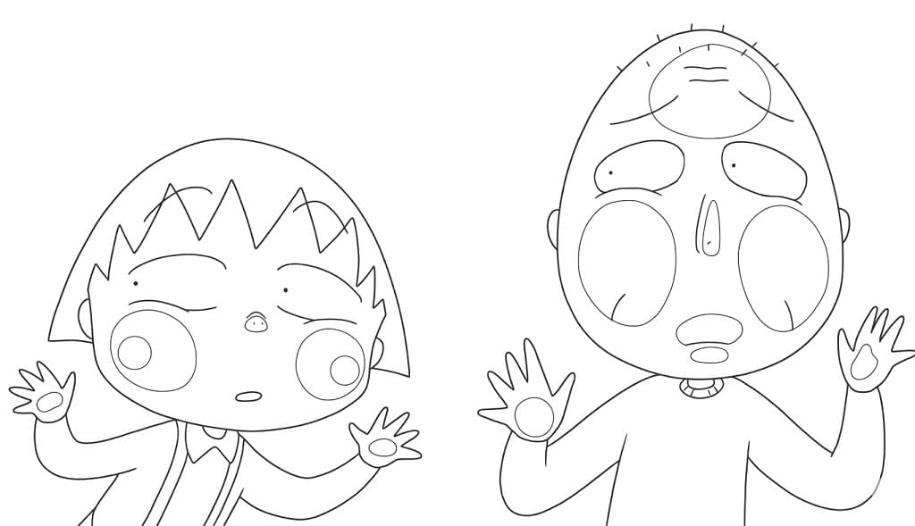 ระบายสี โมรุโกะจังกับความตกใจ