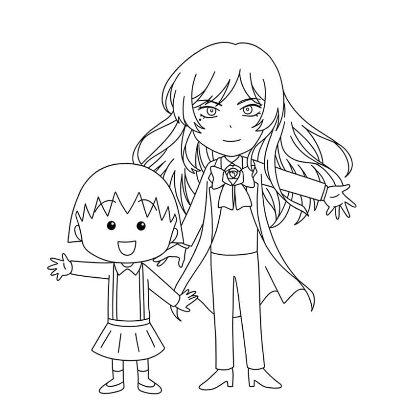 ระบายสี โมรุโกะจังกับมิตรภาพพี่น้อง