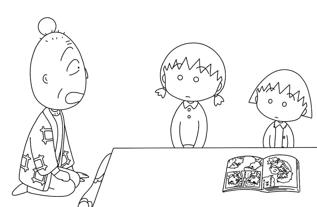 ระบายสี โมรุโกะจังในห้องเรียน