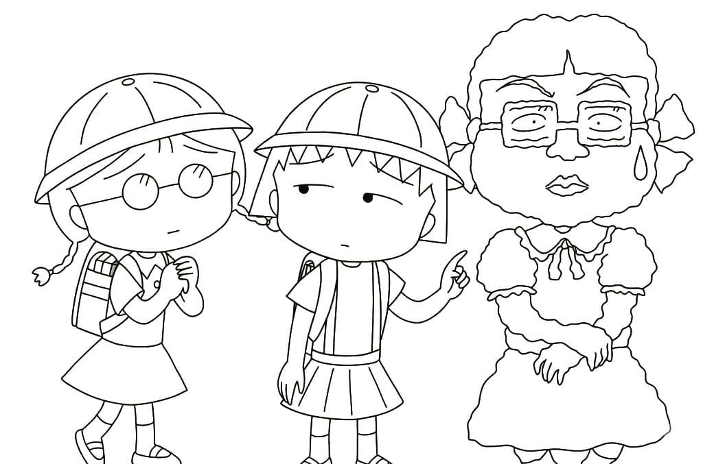 ระบายสี โมรุโกะจังแต่งตัวสวย