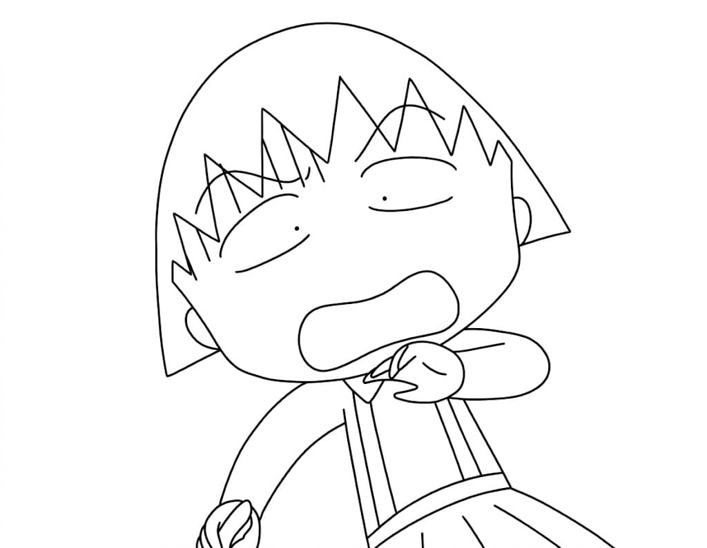 ระบายสี โมรุโกะจังตอนง่วงนอน