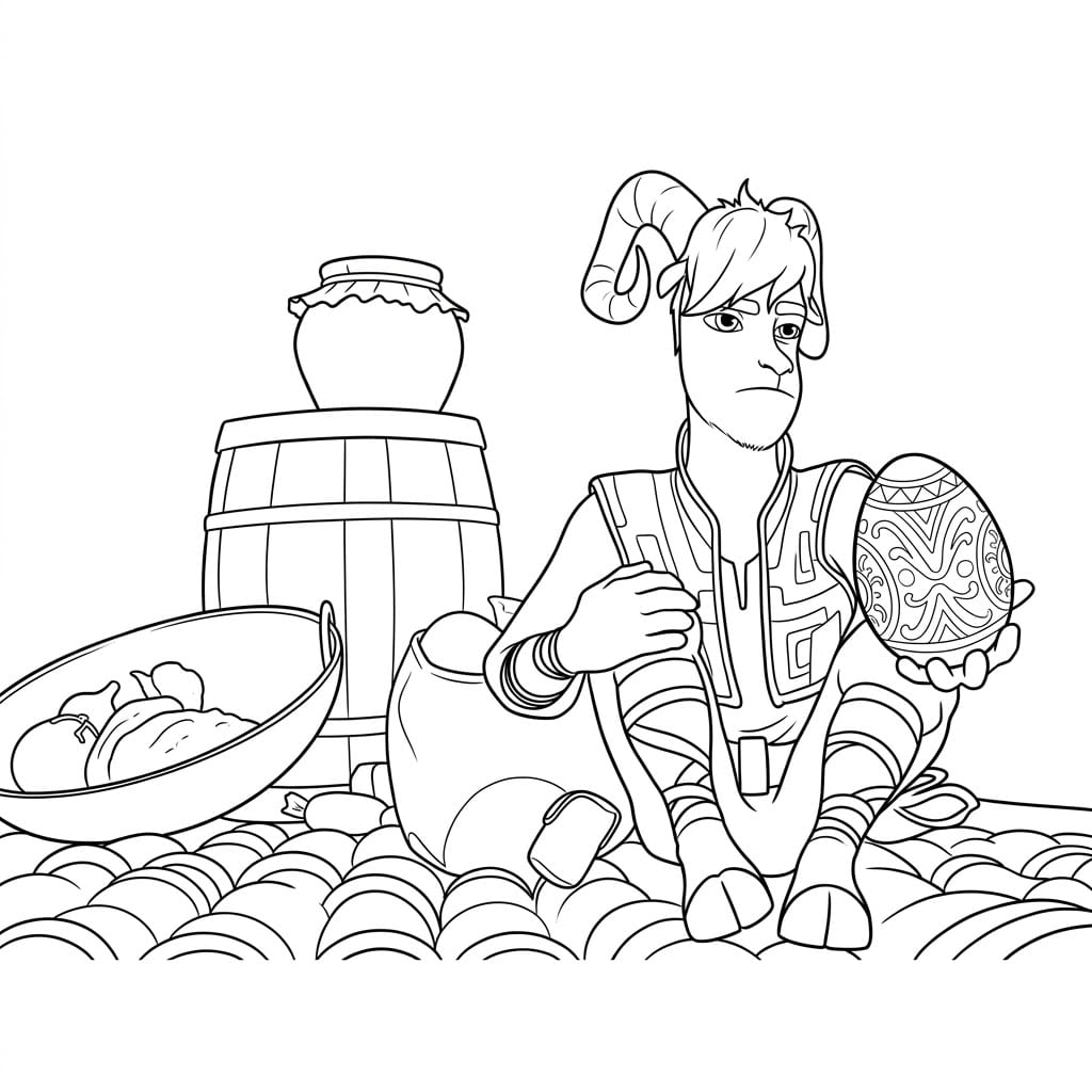 ระบายสี นักผจญภัยพักผ่อน