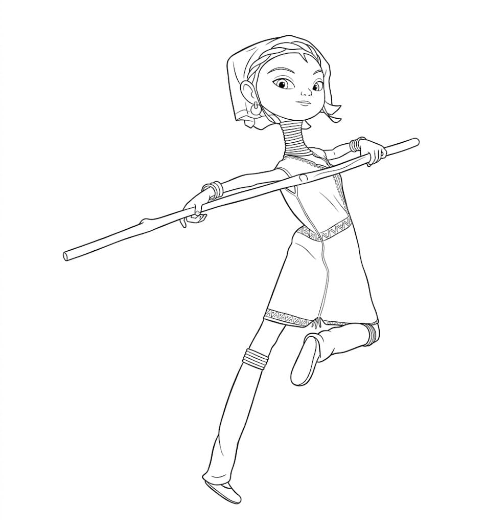 ระบายสี นักสู้ตัวเล็ก