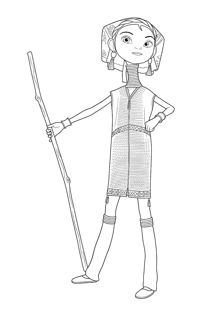 ระบายสี นักรบสาวแห่งเอคโค่