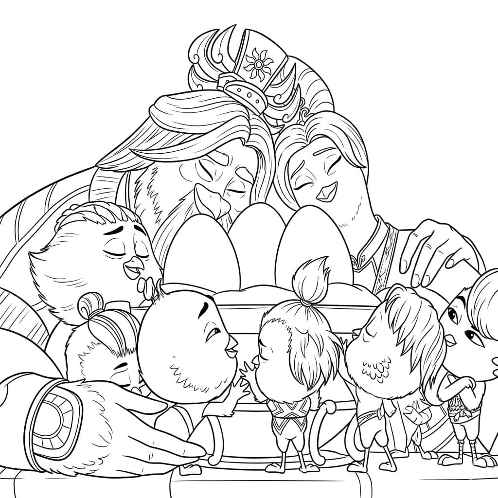 ระบายสี งานเลี้ยงของเพื่อนๆ