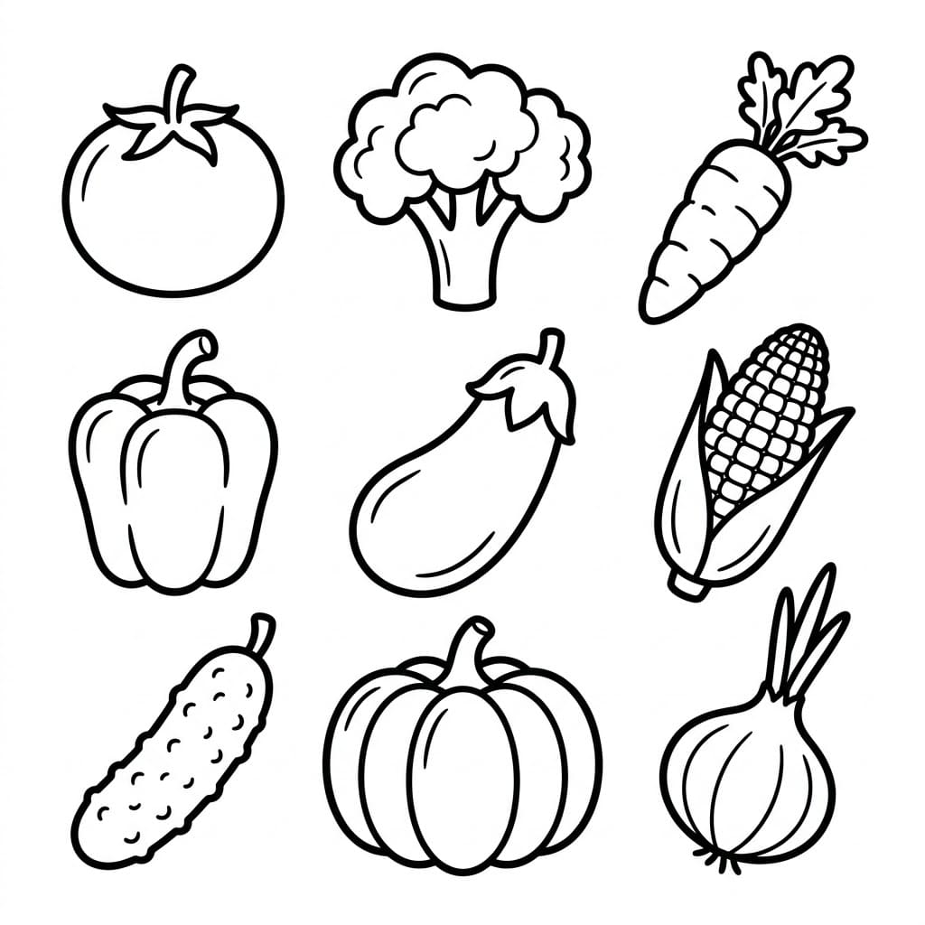 ระบายสี ผักแบบง่ายๆ