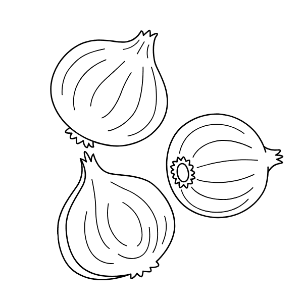 ระบายสี ผักหัวหอม หวาน