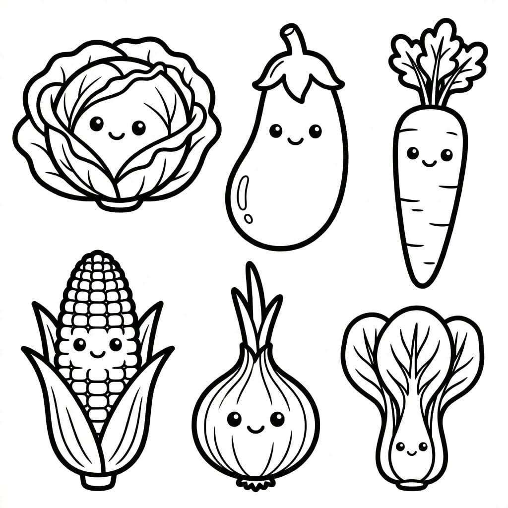 ระบายสี ผัก พิมพ์ได้ฟรี