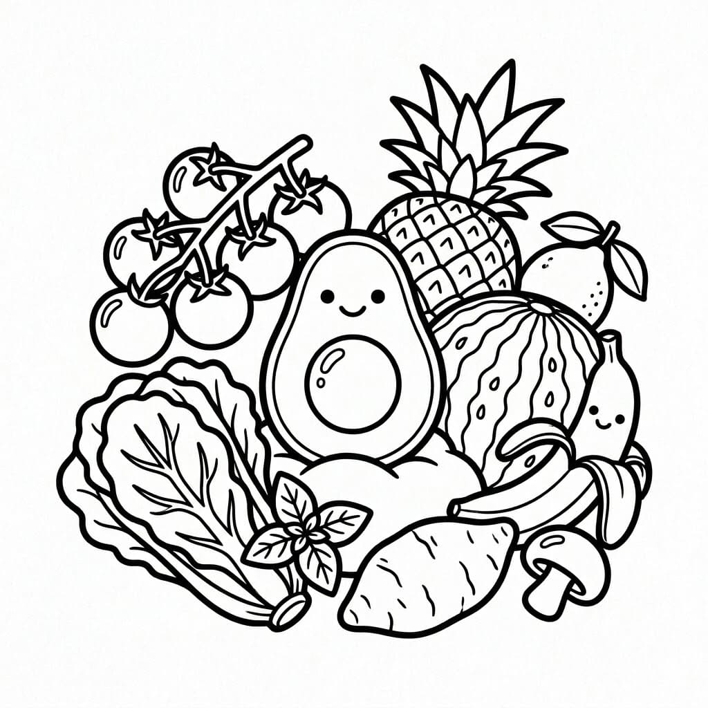 ระบายสี ภาพพิมพ์ผักสำหรับเด็ก