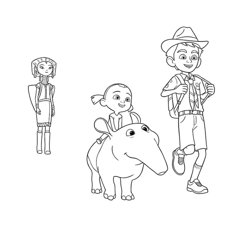 ระบายสี ผจญภัยกับสัตว์เพื่อนรัก