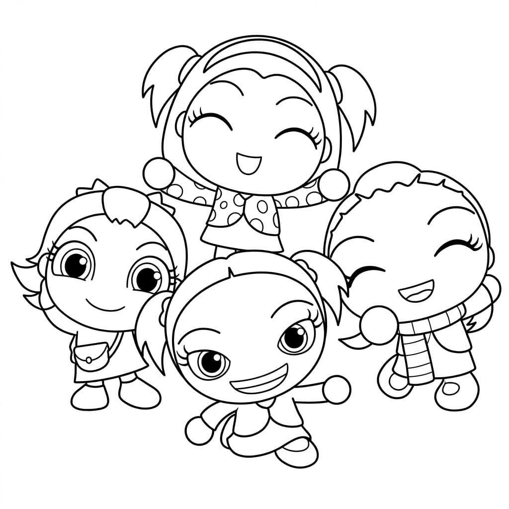 ระบายสี เพื่อนรักโฟร์แองจี้ส์