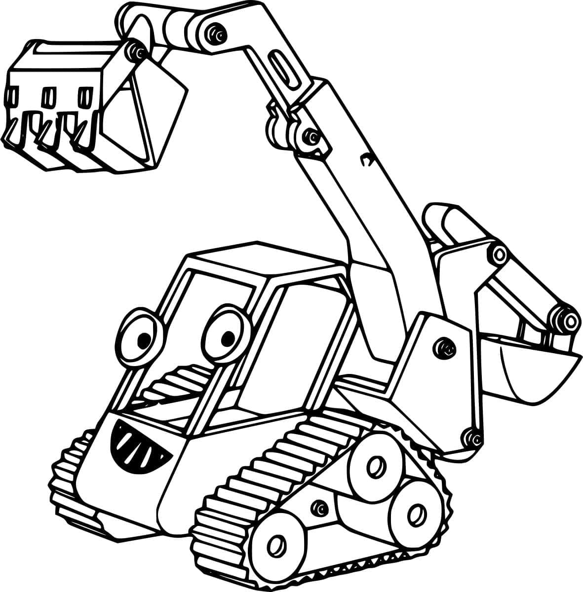 ระบายสี รถขุดตีนตะขาบเบนนี่