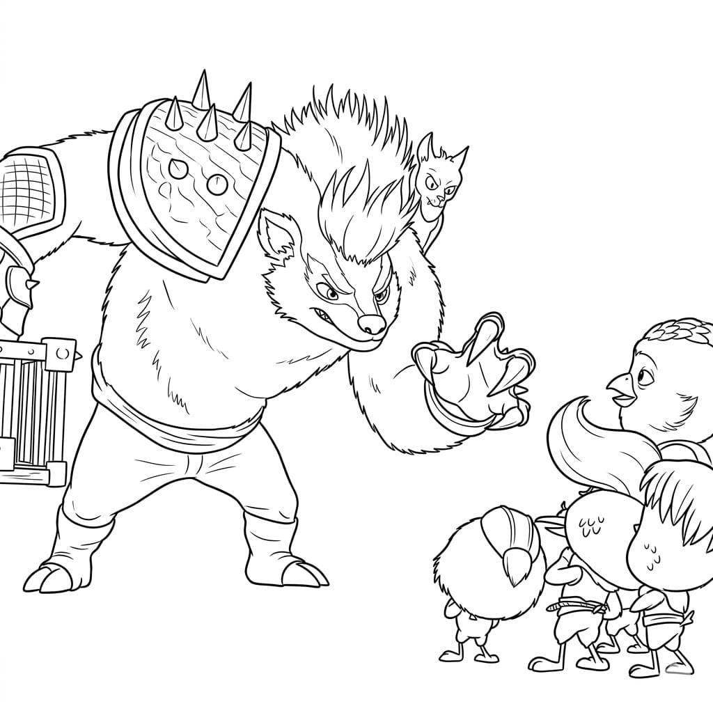 ระบายสี ศัตรูตัวใหญ่