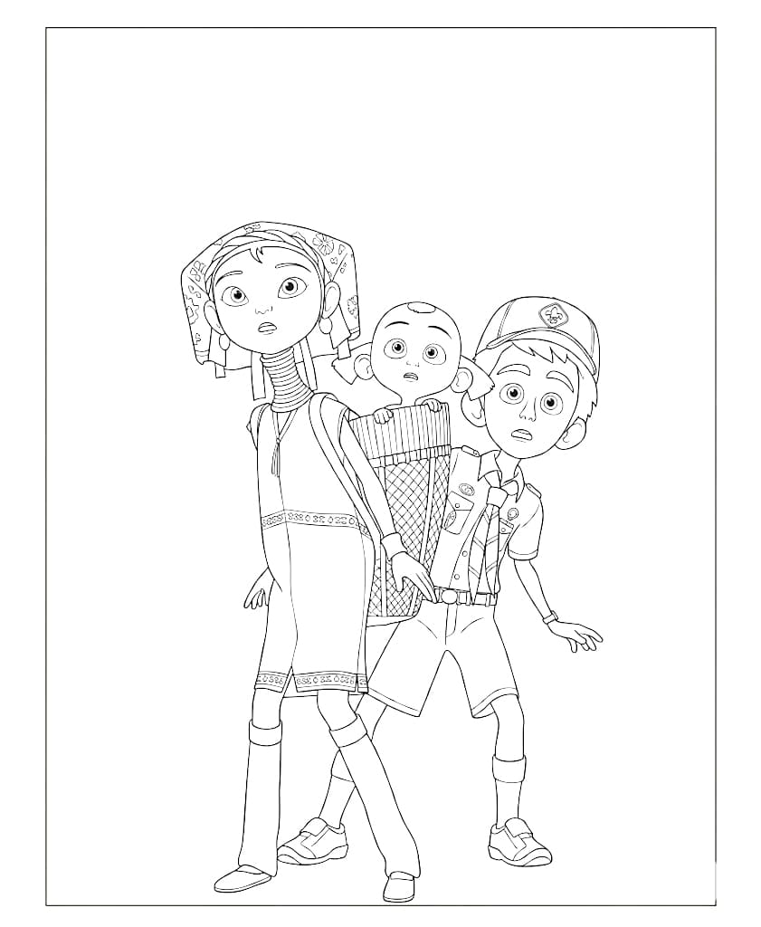 ระบายสี สองเพื่อนรัก