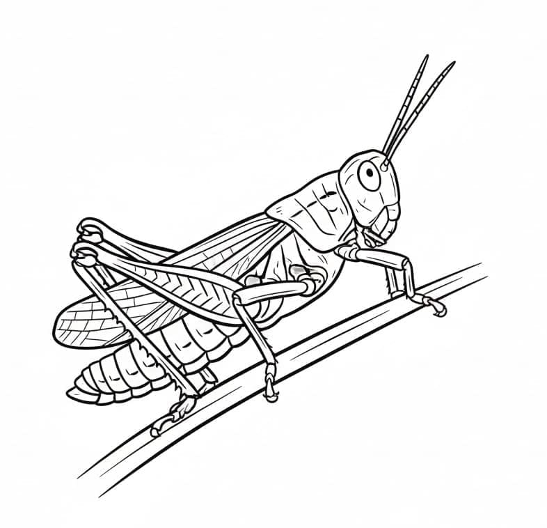 ระบายสี ตั๊กแตนฟรี