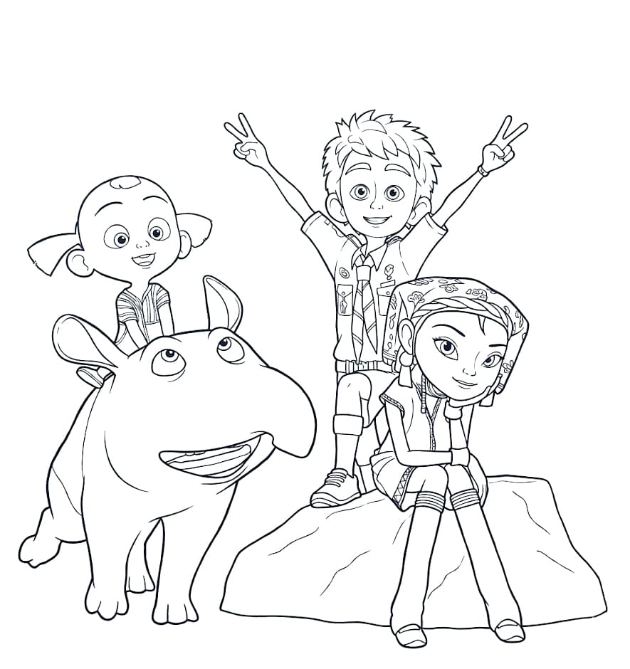 ระบายสี เต้นรำแห่งมิตรภาพ