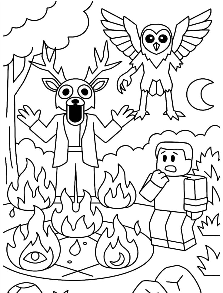 ระบายสี วาด 99 คืนในป่า