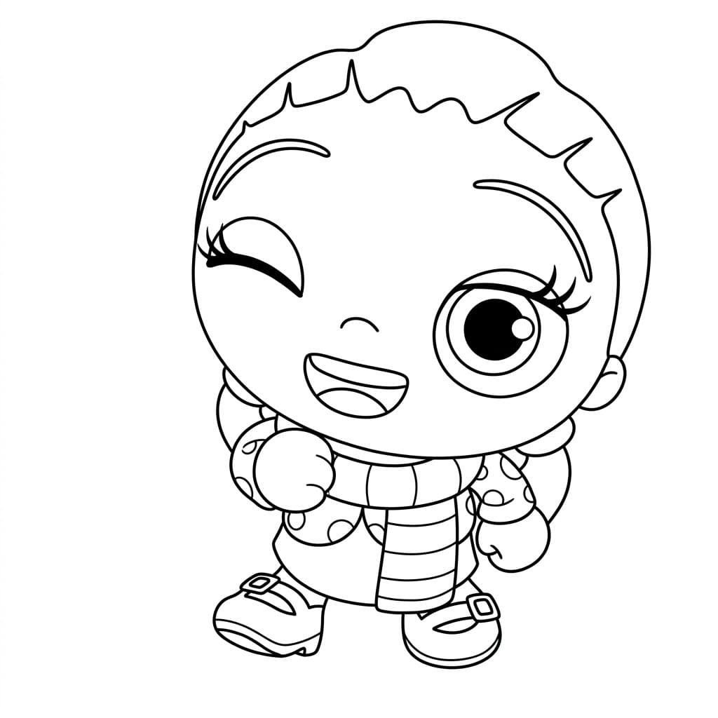 ระบายสี แองจี้น้อยขยิบตา