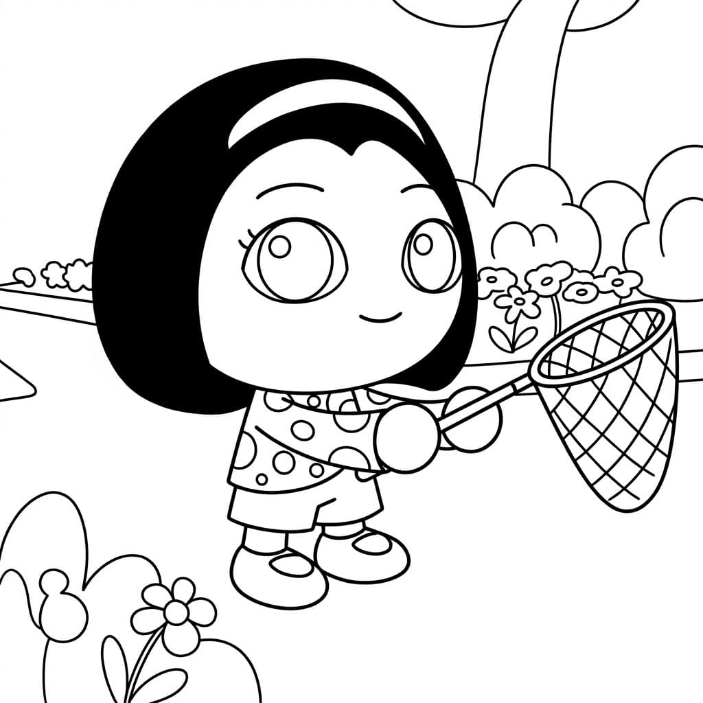 ระบายสี แองจี้ส์จับผีเสื้อ