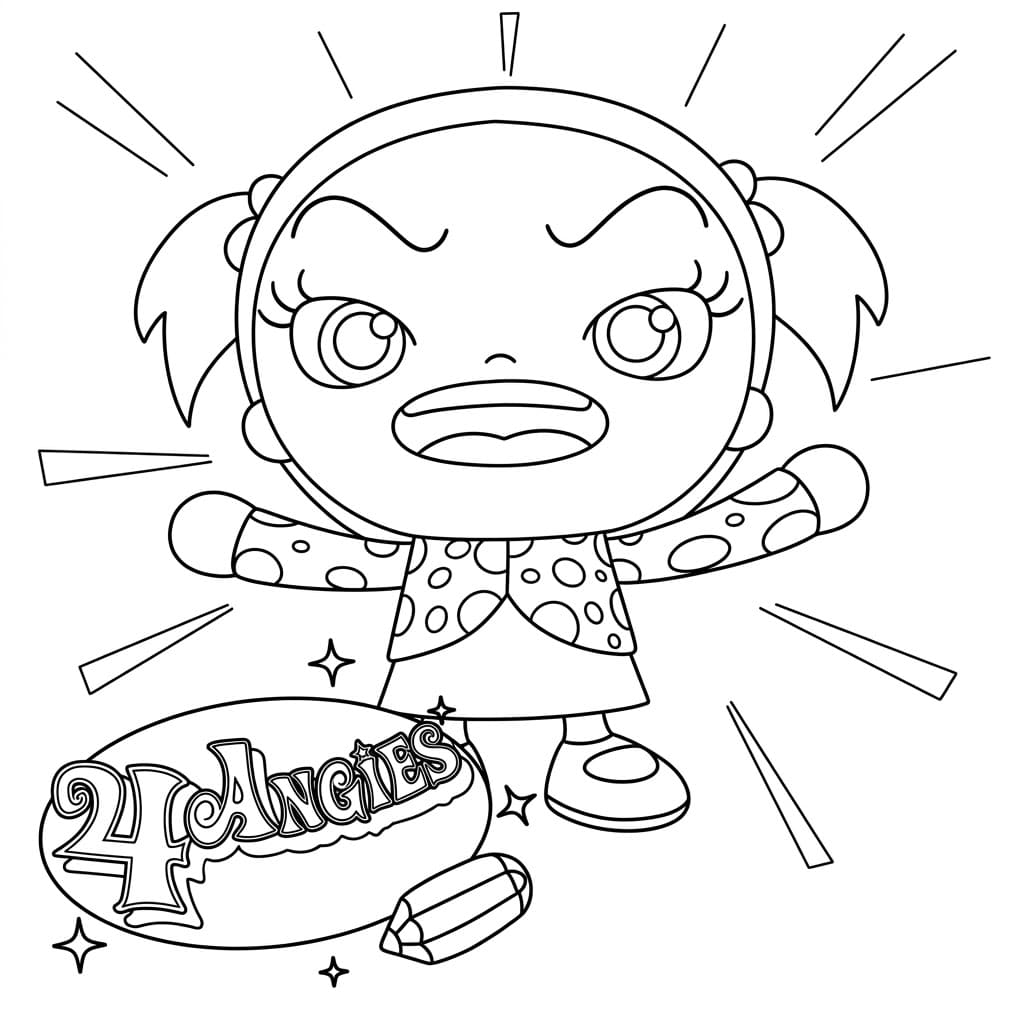 ระบายสี แองจี้ส์โกรธ