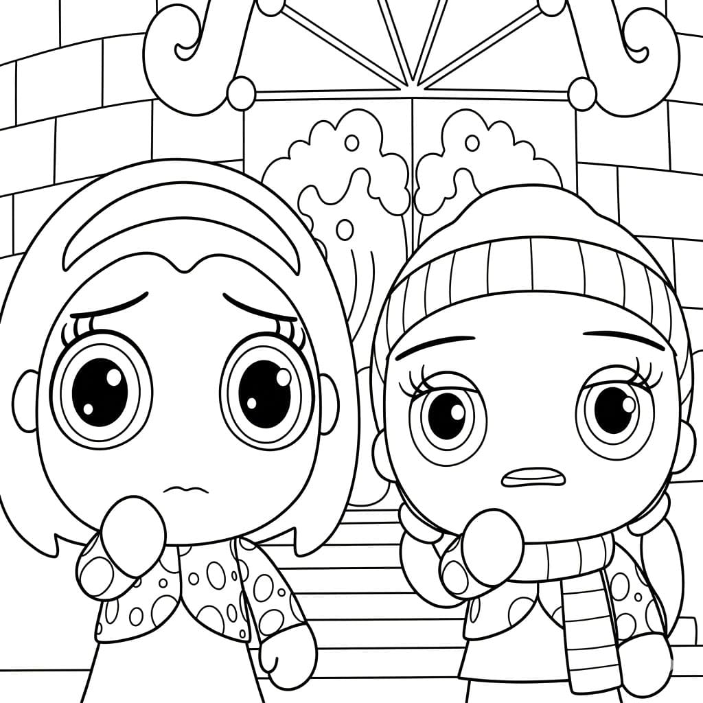 ระบายสี แองจี้ส์ตกใจ