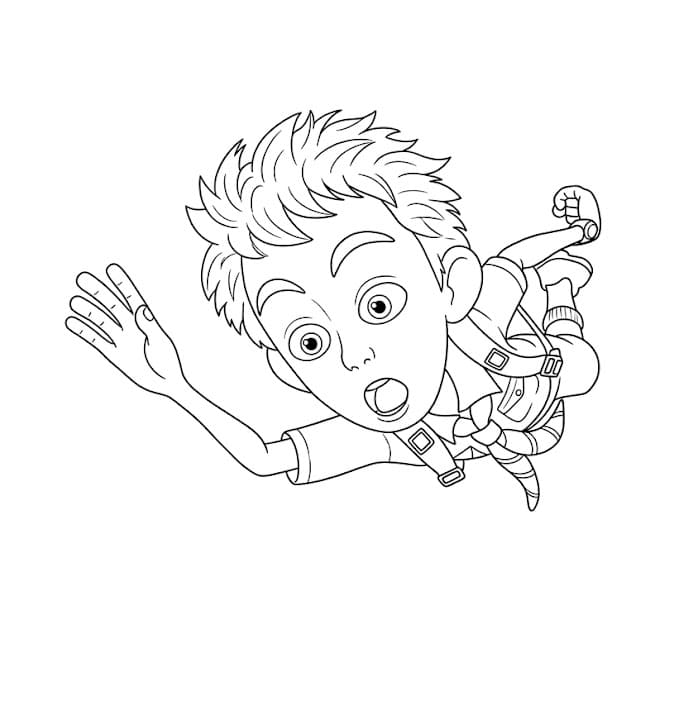 ระบายสี เอคโค่บินผจญภัย