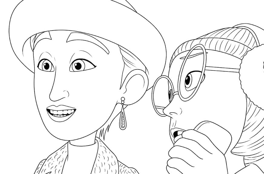 ระบายสี เอคโค่กับเพื่อนหุ่นยนต์