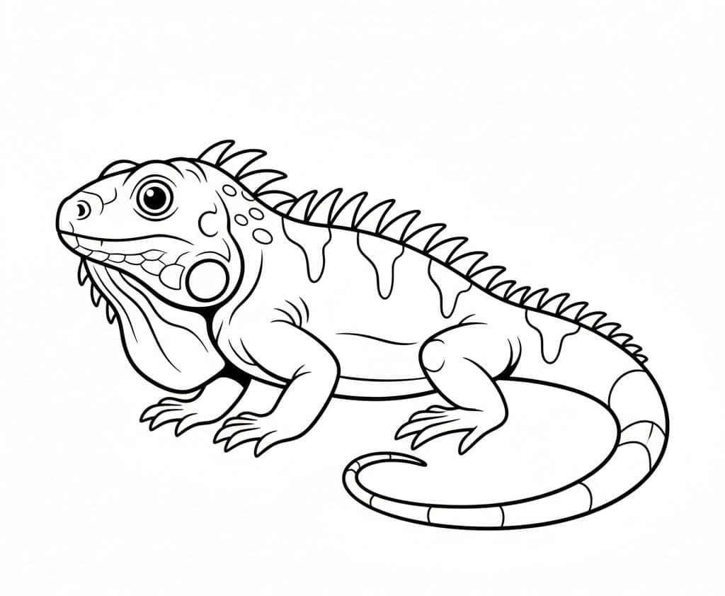 ระบายสี อิเกวียน่า