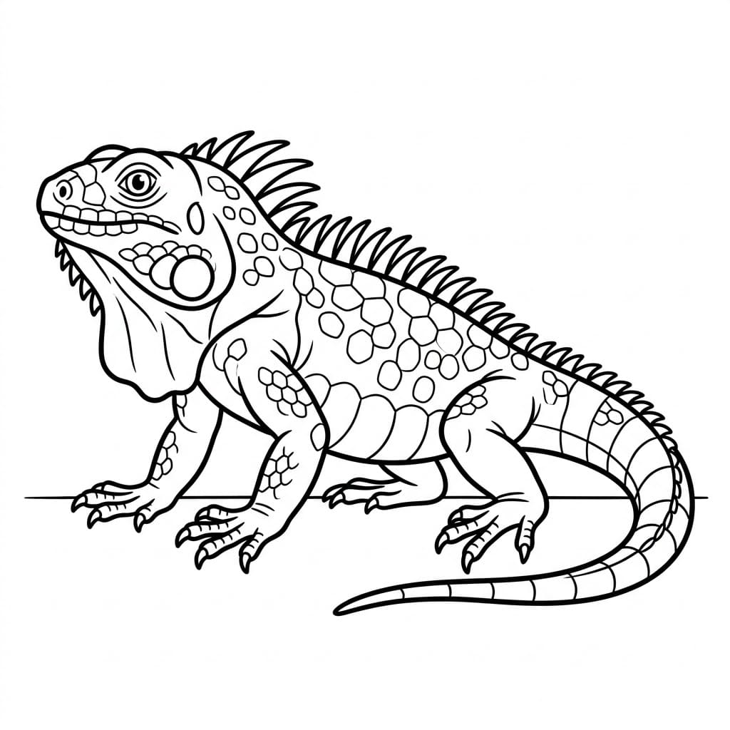 ระบายสี อิกัวน่าน่ารัก