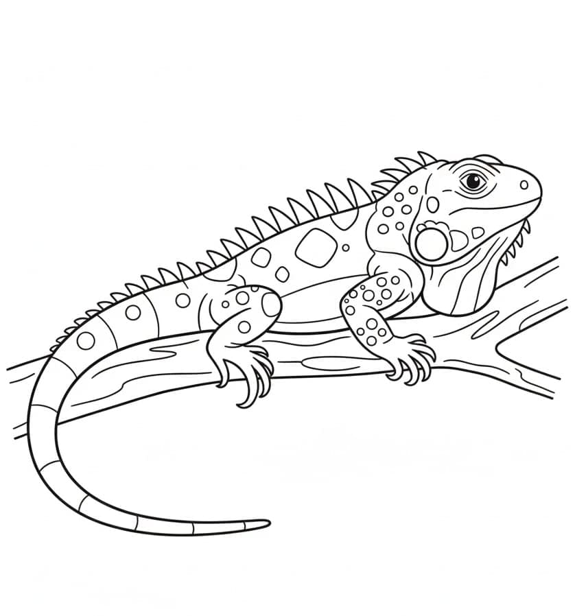 ระบายสี อิกัวน่าตัวเล็ก