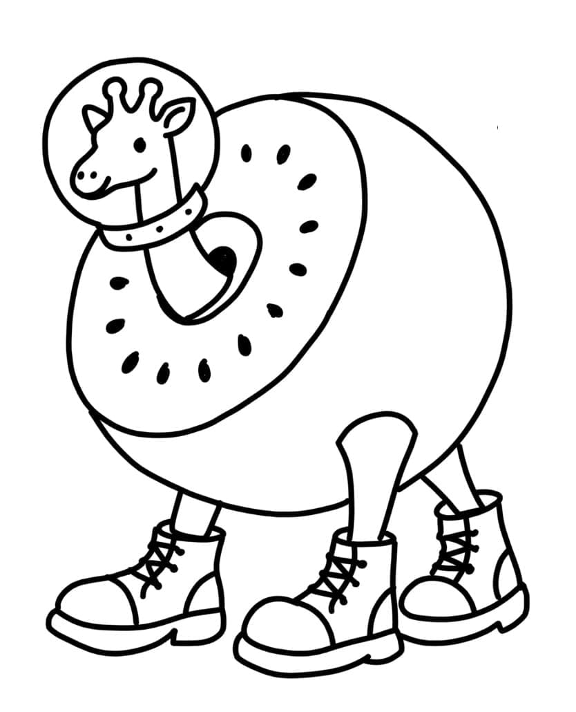 ระบายสี ยีราฟสวรรค์