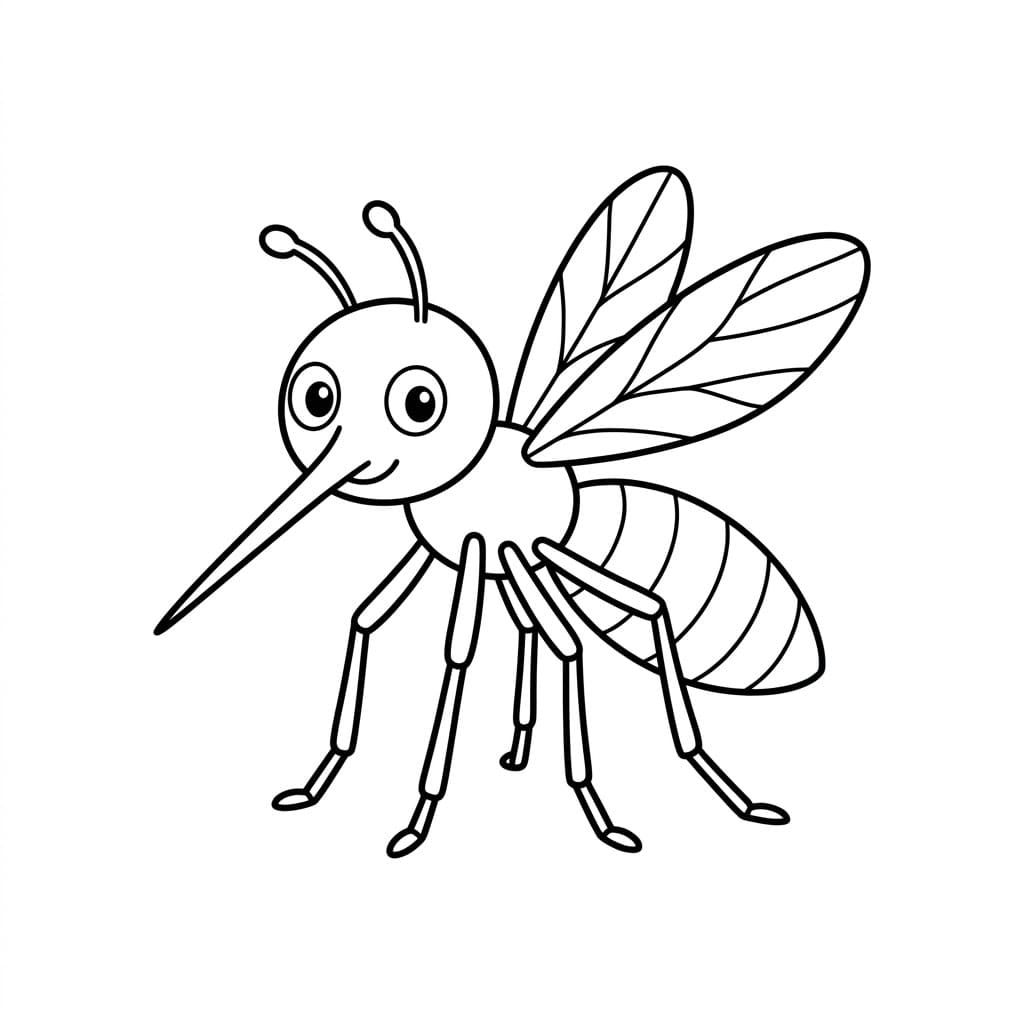 ระบายสี ยุงน่ารัก