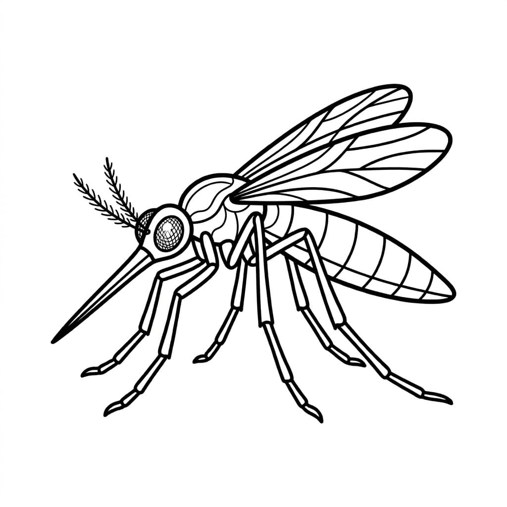 ระบายสี ยุงปีกใส