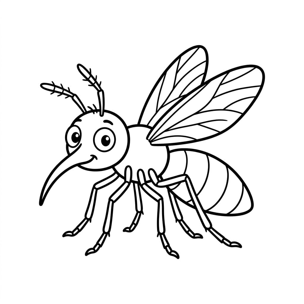 ระบายสี ยุงตาโต