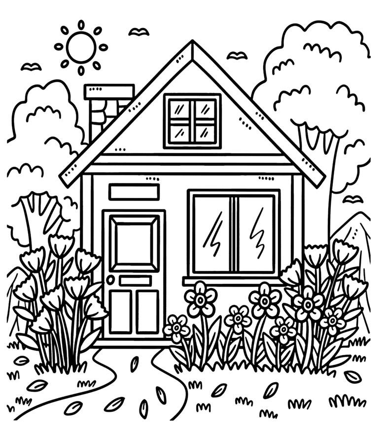 ระบายสี บ้านและสวน