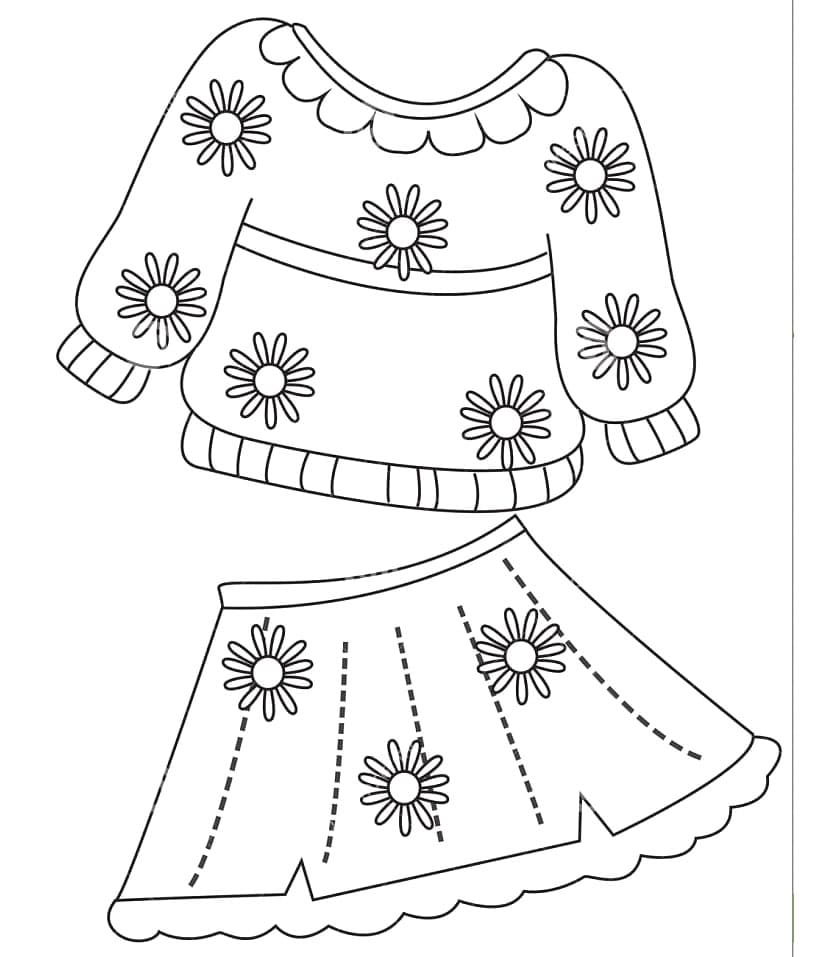 ระบายสี ชุดเดรสน่ารัก