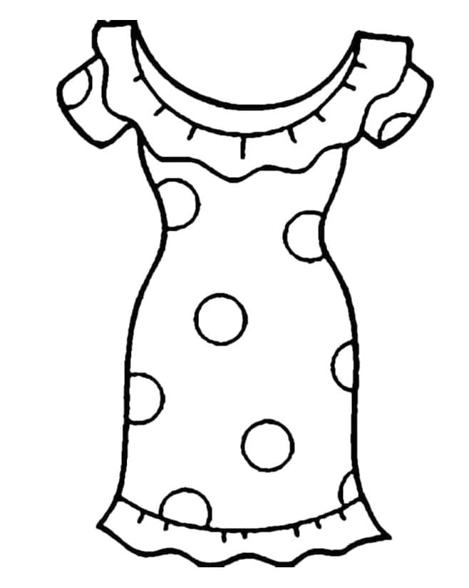 ระบายสี ชุดเดรสพื้นฐาน