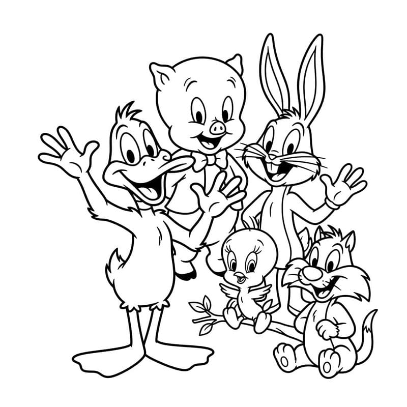 ระบายสี แดฟฟี่ ดั๊กและผองเพื่อน